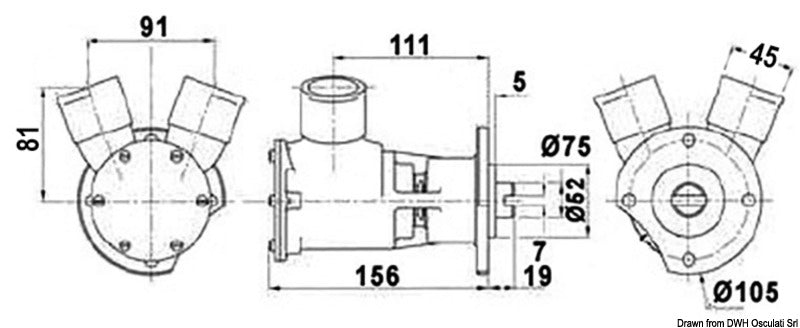 Nauco 242437 pump - foto originale Osculati Srl