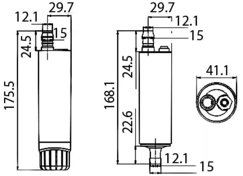 Submersible centrifugal pump 12V - 18l/min - foto originale Osculati Srl