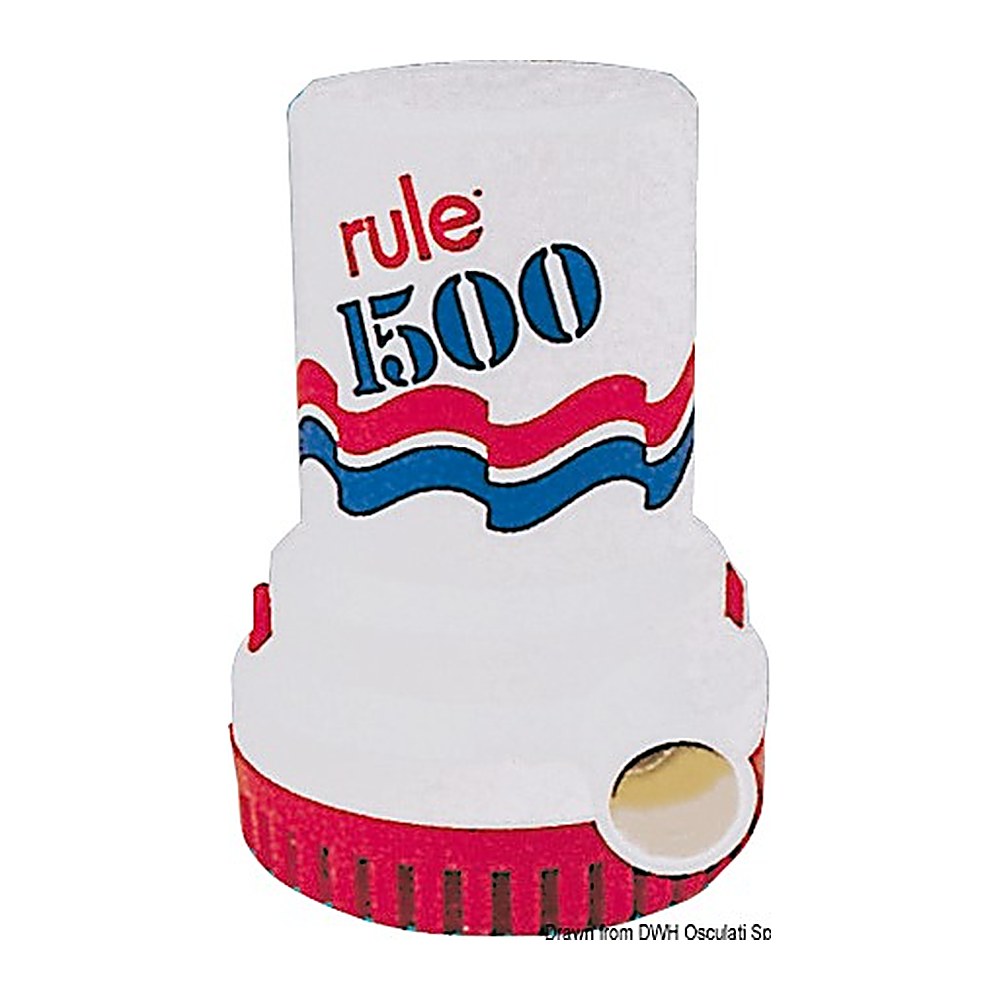 Rule 1500 submersible pump 12 V 4.8 A - foto originale Osculati Srl