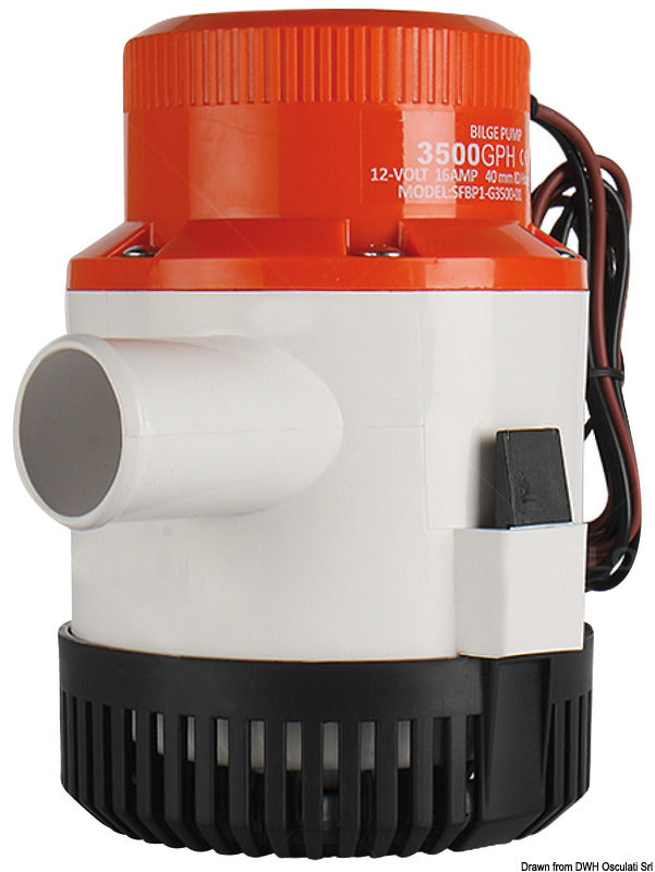 Maxi submersible bilge pump G3500 12 V - foto originale Osculati Srl