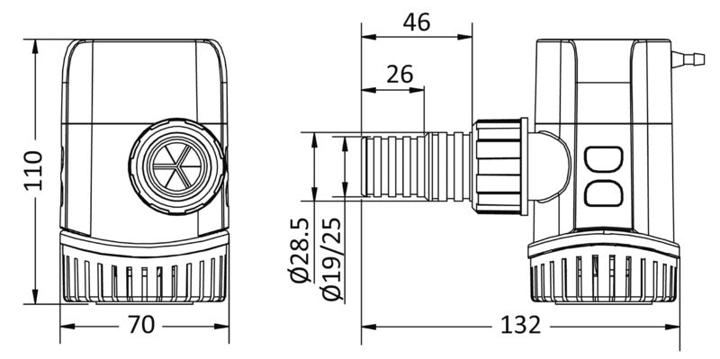Europump Next Generation automatic bilge pump 1100 12V - foto originale Osculati Srl