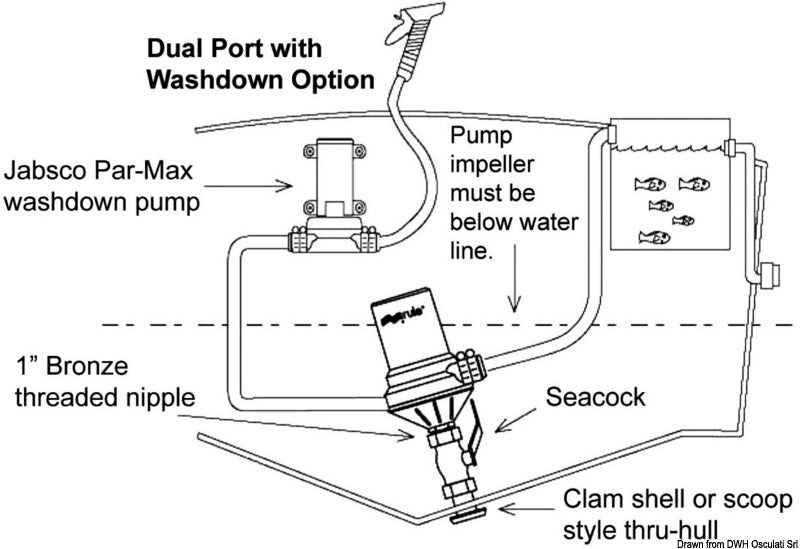 Rule Dual Port centrifugal pump - foto originale Osculati Srl