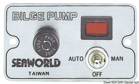 Bilge pump switch panel - foto originale Osculati Srl