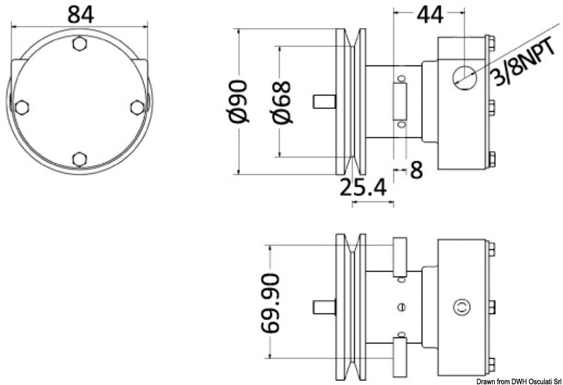 NAUCO ST910 type pump - foto originale Osculati Srl