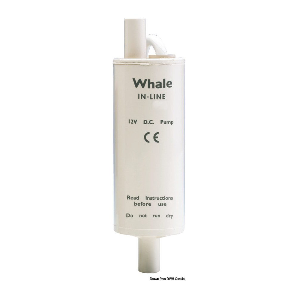 Whale submersible pump 24 V 1.6 A in line - foto originale Osculati Srl