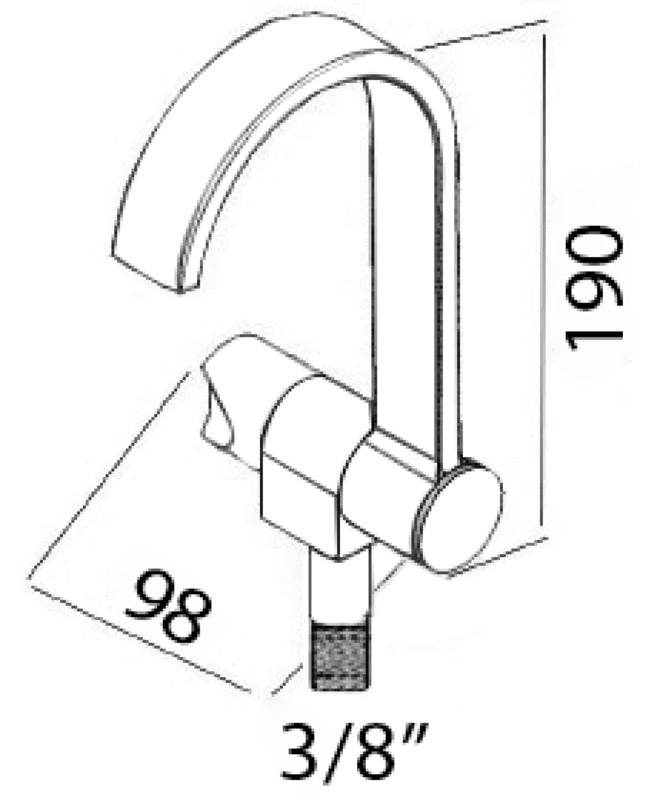 Style tap cold water - foto originale Osculati Srl
