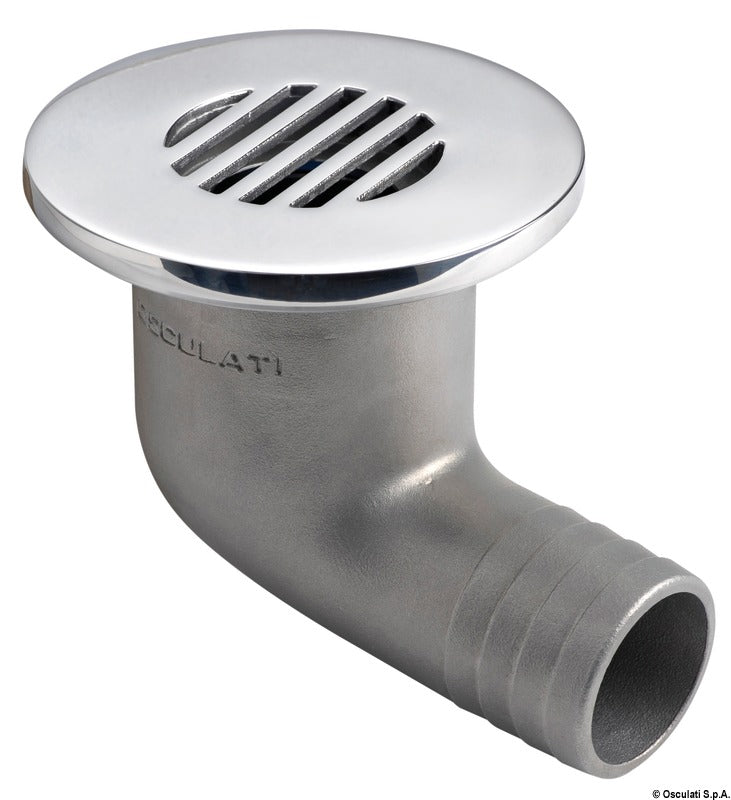 90° Cockpit drain AISI 316 - foto originale Osculati Srl