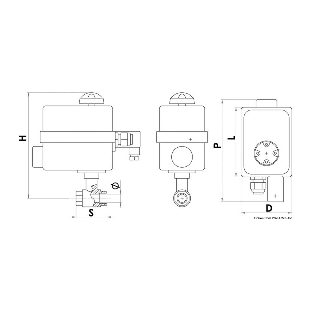 Valve PN40 1"1/4 w/control panel - foto originale Osculati Srl