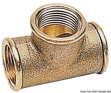 Brass T-fitting 2" - foto originale Osculati Srl