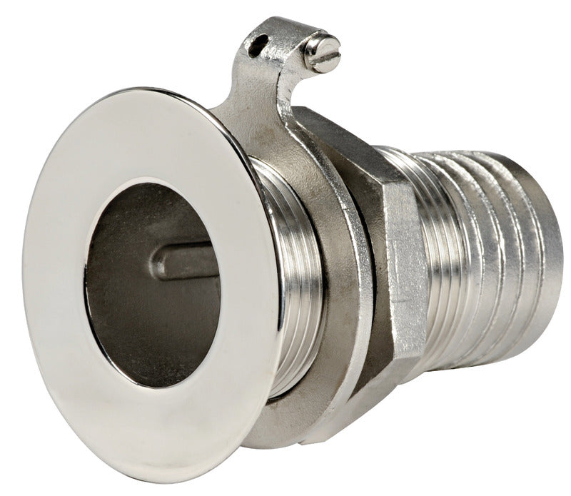 Flush skin fitting AISI 316 1"1/2 x 44 mm - foto originale Osculati Srl
