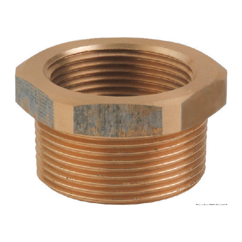 GUIDI bronze M-F connector 1"1/4 x 1" - foto originale Osculati Srl