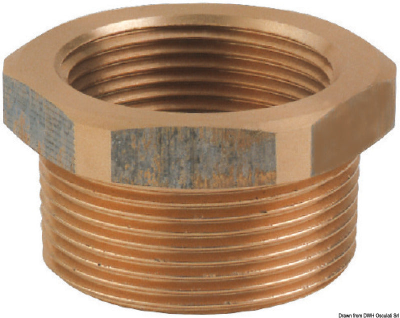 GUIDI bronze M-F connector 1"1/4 x 1" - foto originale Osculati Srl