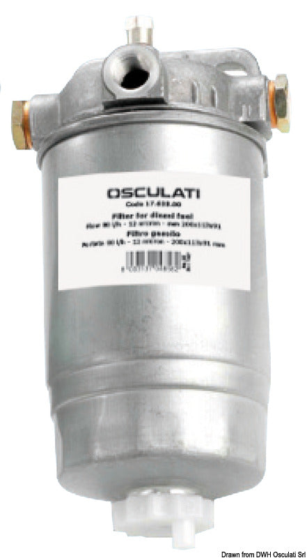 filter for diesel fuel 80 l/h - foto originale Osculati Srl