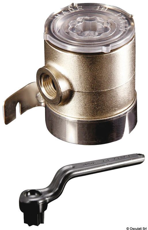 Chromed brass water filter 3/4" - foto originale Osculati Srl