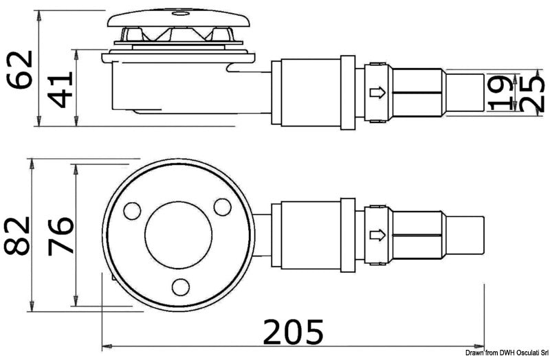 Whale drain plug w/IC sensor - foto originale Osculati Srl