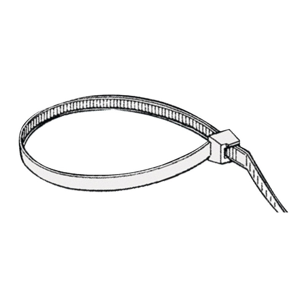 Reusable clamp white nylon 2 cm (pack of 100) - foto originale Osculati Srl
