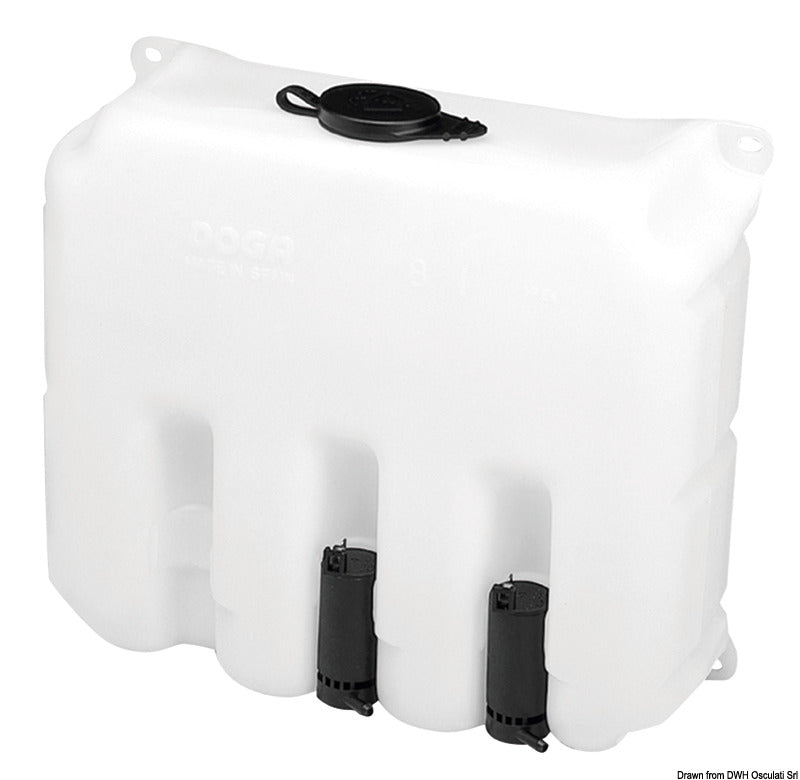 Doga Window cleaning system 9.7 l 2 pumps 24 V - foto originale Osculati Srl