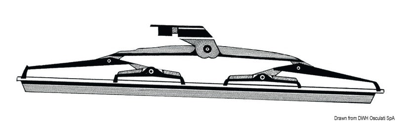 SS windshield blade w. silicone flap 505 mm - foto originale Osculati Srl