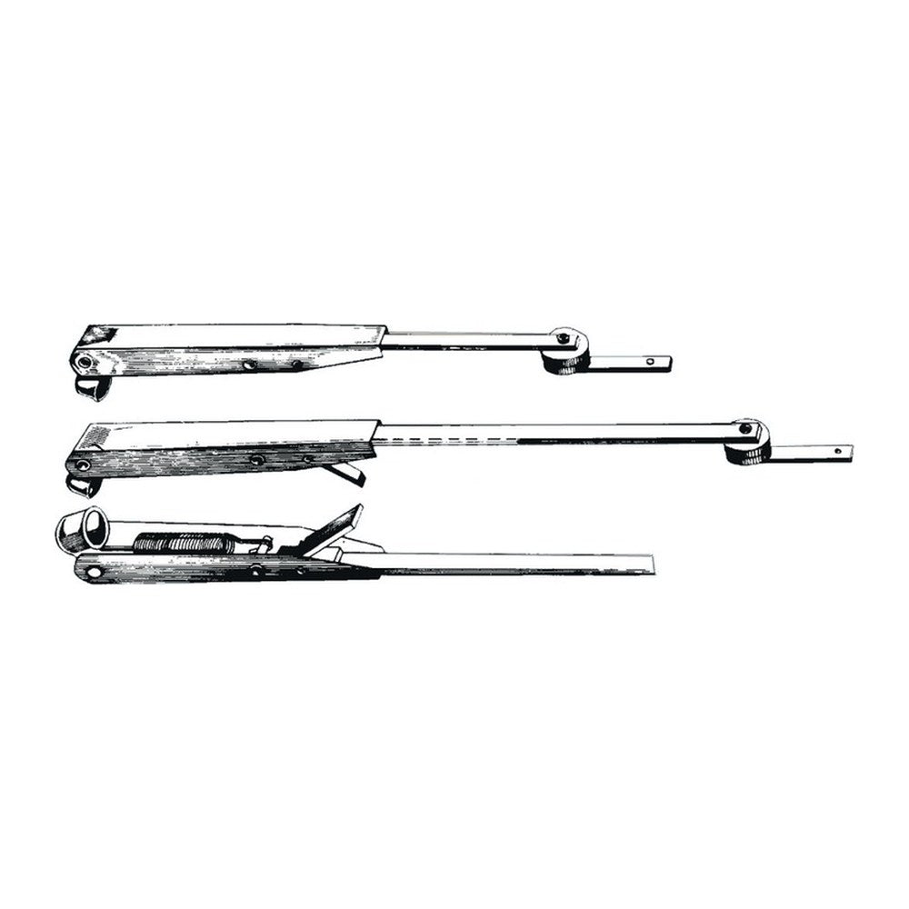 SS adjustable telescopic wiper arm 455/615 mm - foto originale Osculati Srl