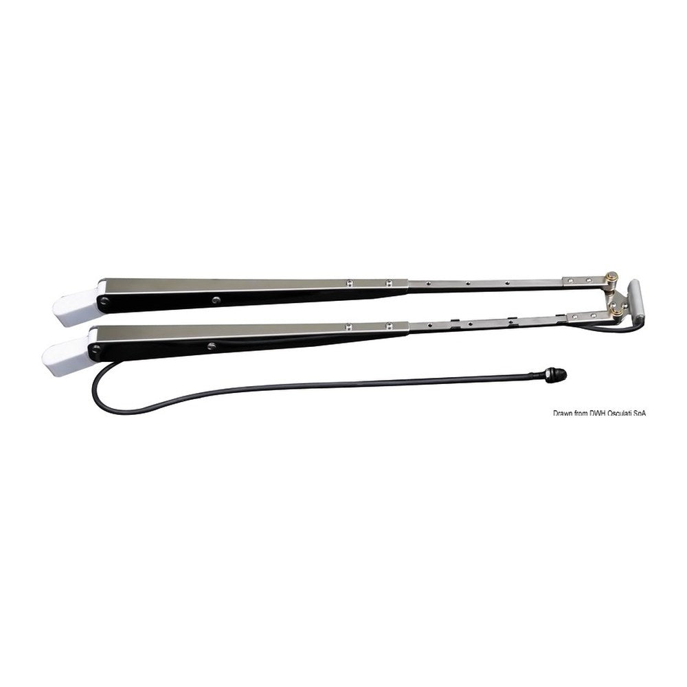 Telescopic arm w/ windscreen wiper 650/800 mm - foto originale Osculati Srl