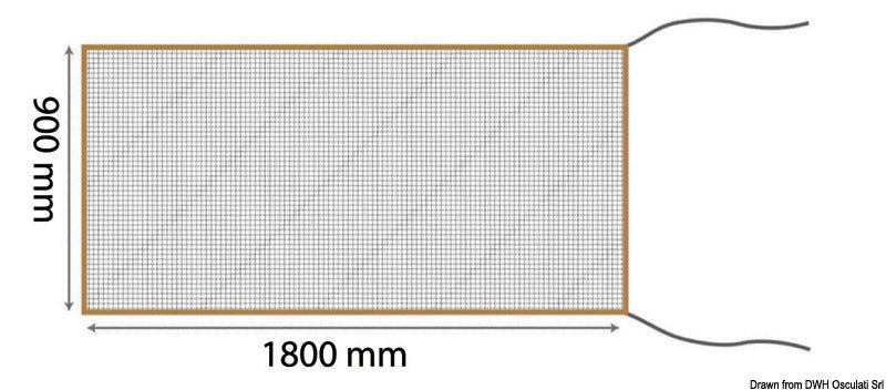 Oceansouth Fly screen for entrance 900x1800 mm - foto originale Osculati Srl