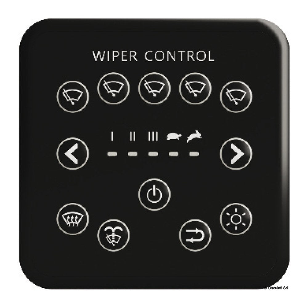 Control panel for 2 ABS windshield wipers - foto originale Osculati Srl