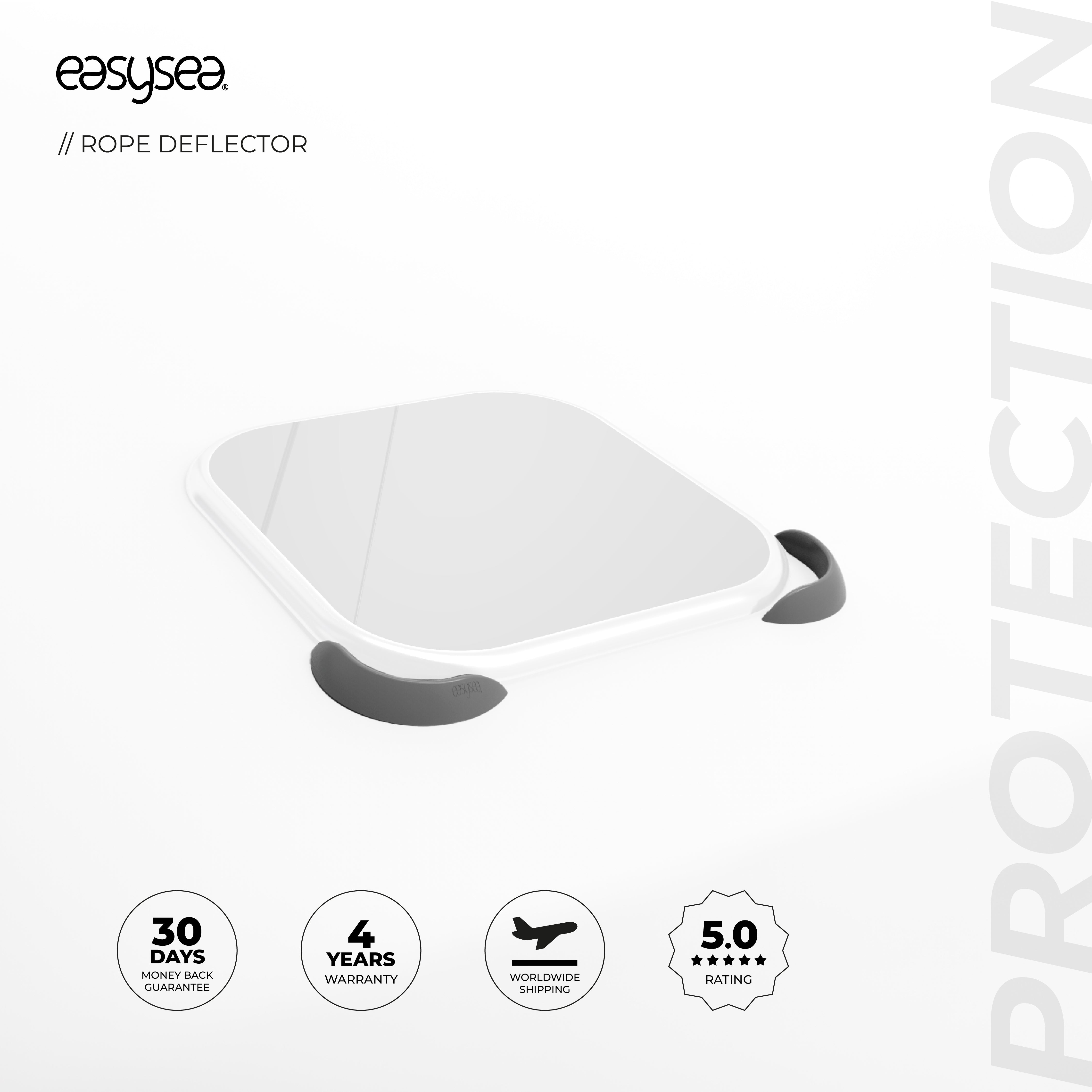 Rope Deflector – Porthole Fairlead Protection System — front view