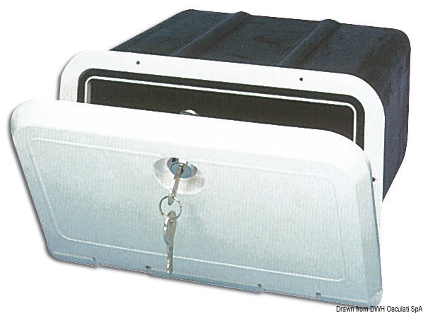 Lofrans Storage box 285 x 180 x 260 mm with lock - foto originale Osculati Srl