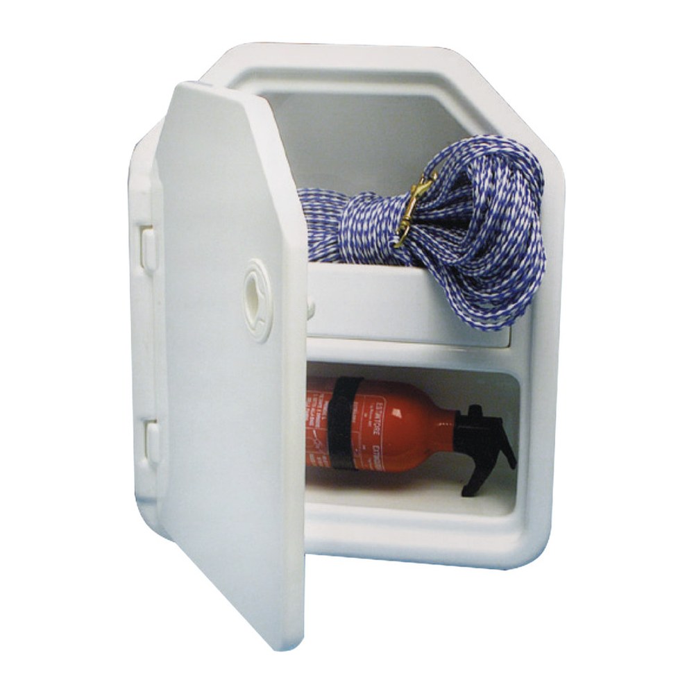 Twin-locker fire extinguisher white ABS - foto originale Osculati Srl