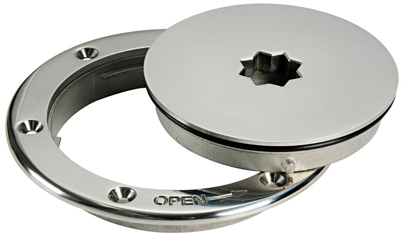 Inspection hatch AISI 316 passage 91 mm - foto originale Osculati Srl