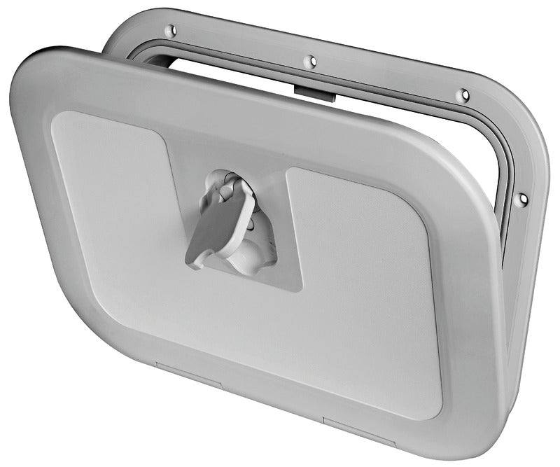 Flush inspection hatch RAL 7042 380 x 280 mm - foto originale Osculati Srl