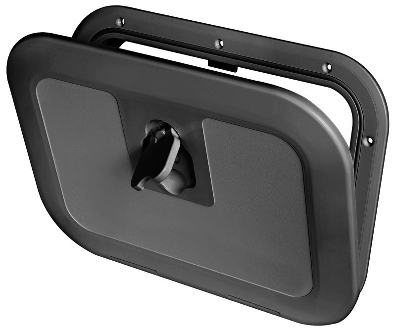 Black flush inspection hatch 380 x 280 mm - foto originale Osculati Srl