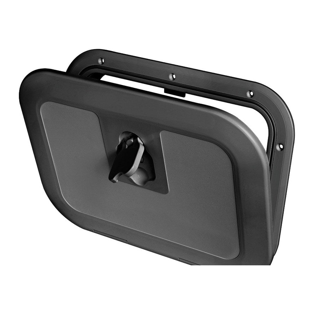 Black flush inspection hatch 380 x 280 mm - foto originale Osculati Srl