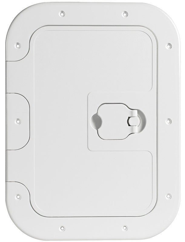 White inspection hatch anti-slip sufrace 280x380mm - foto originale Osculati Srl