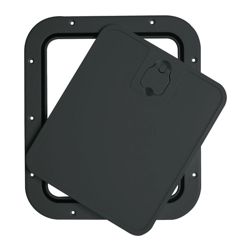 Black inspection hatch removable lid 305 x 355mm - foto originale Osculati Srl