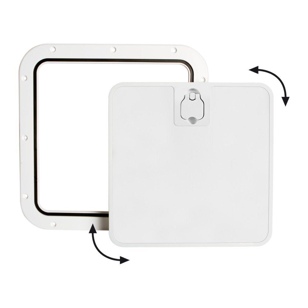 White inspection hatch removable lid 375 x 375mm - foto originale Osculati Srl