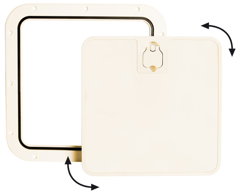 Cream inspection hatch removable lid 375 x 375mm - foto originale Osculati Srl