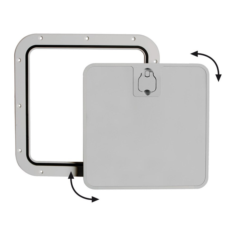 Grey inspection hatch removable lid 375 x 375mm - foto originale Osculati Srl