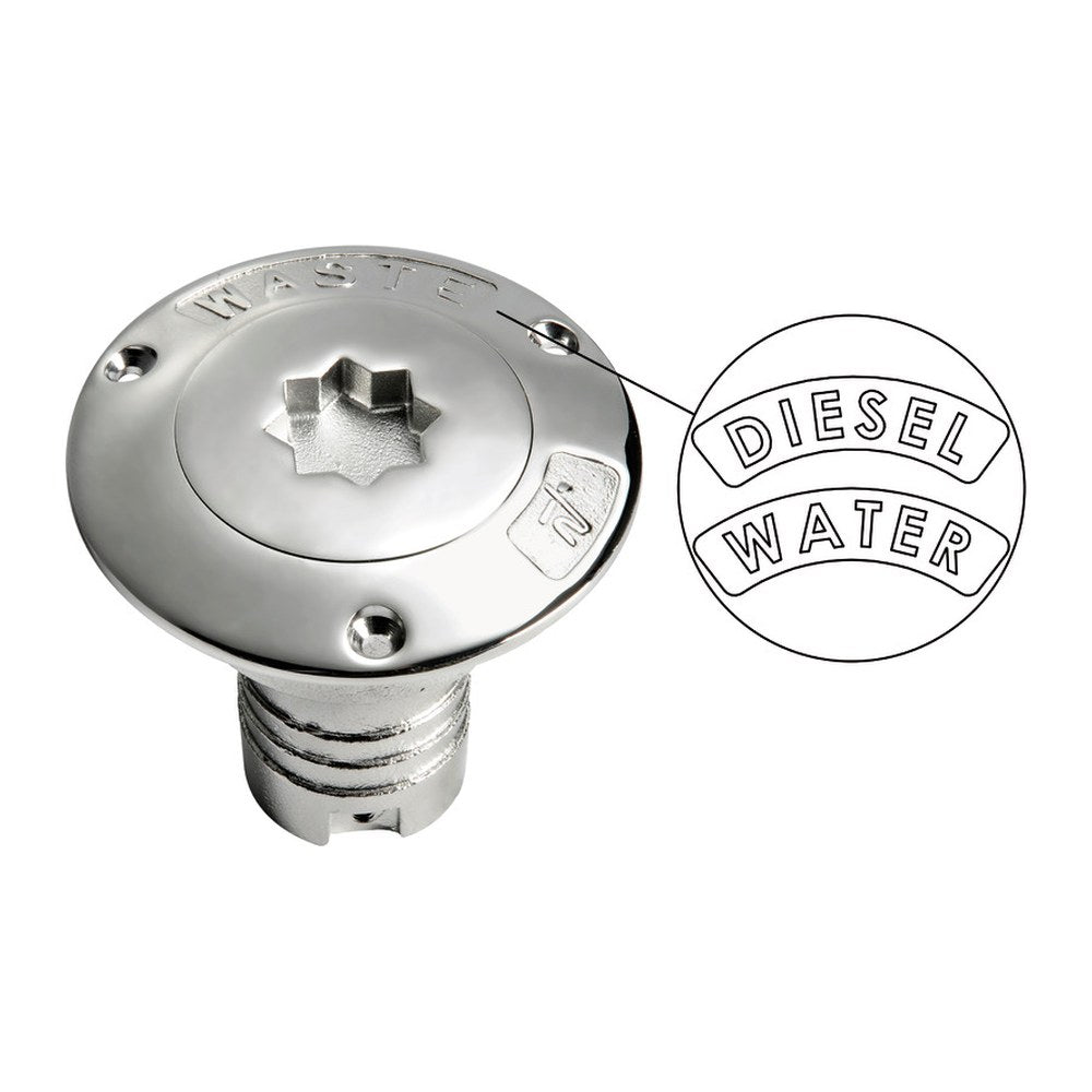 Water deck filler AISI 316 38 mm - foto originale Osculati Srl