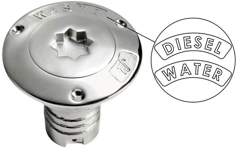 Water deck filler AISI 316 38 mm - foto originale Osculati Srl