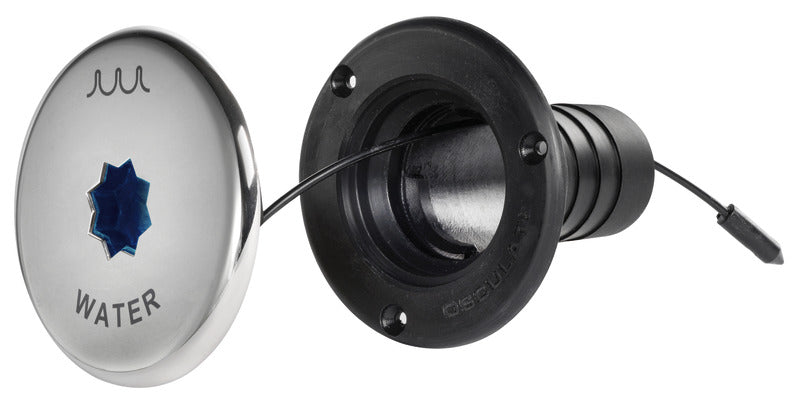 Clever deck filler co-moulded cover Ø 38mm WATER - foto originale Osculati Srl