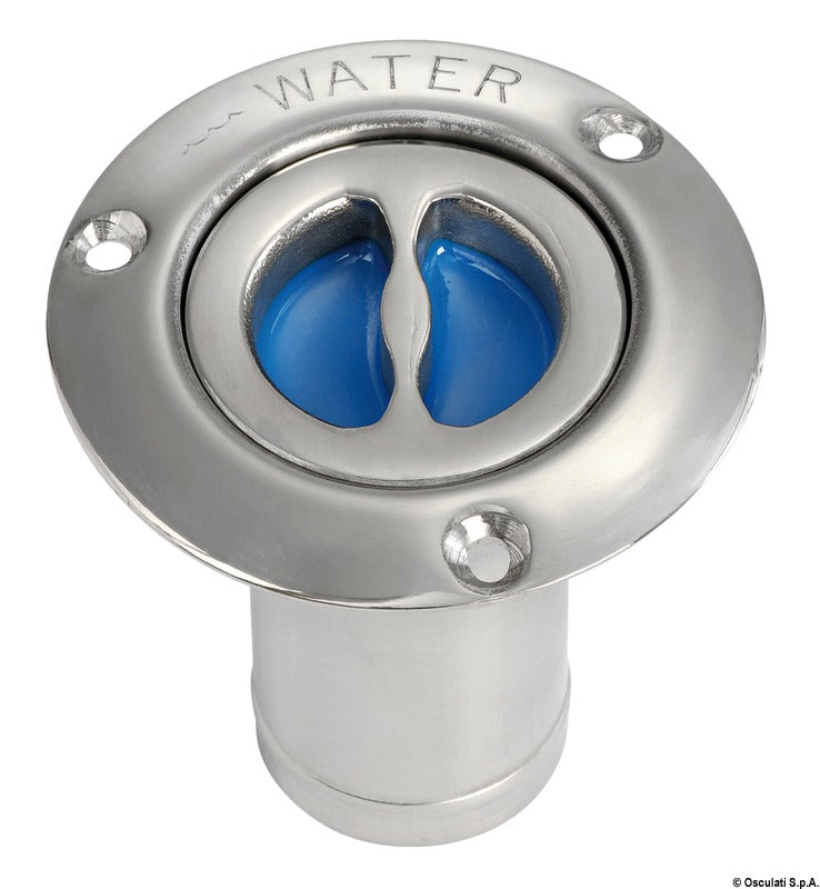 WATER deck plug polished SS straight 80 mm - foto originale Osculati Srl