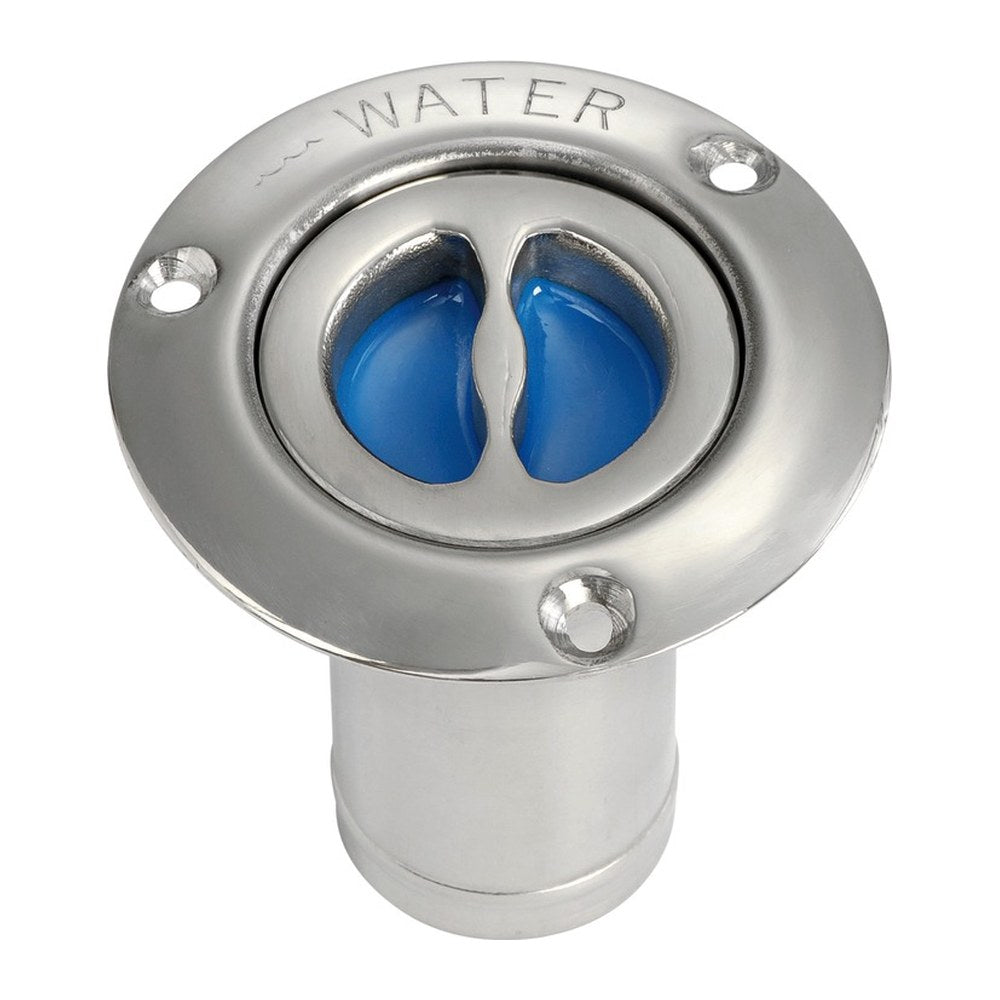 WATER deck plug polished SS straight 80 mm - foto originale Osculati Srl