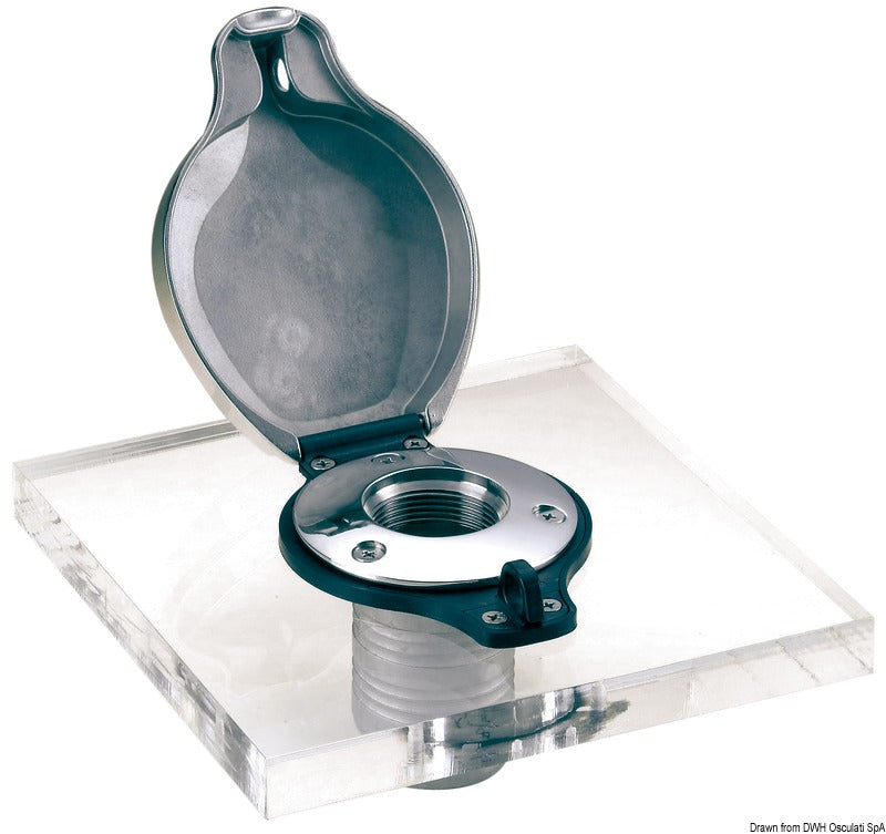 Anti-theft device f. filler plugs GAS wording - foto originale Osculati Srl
