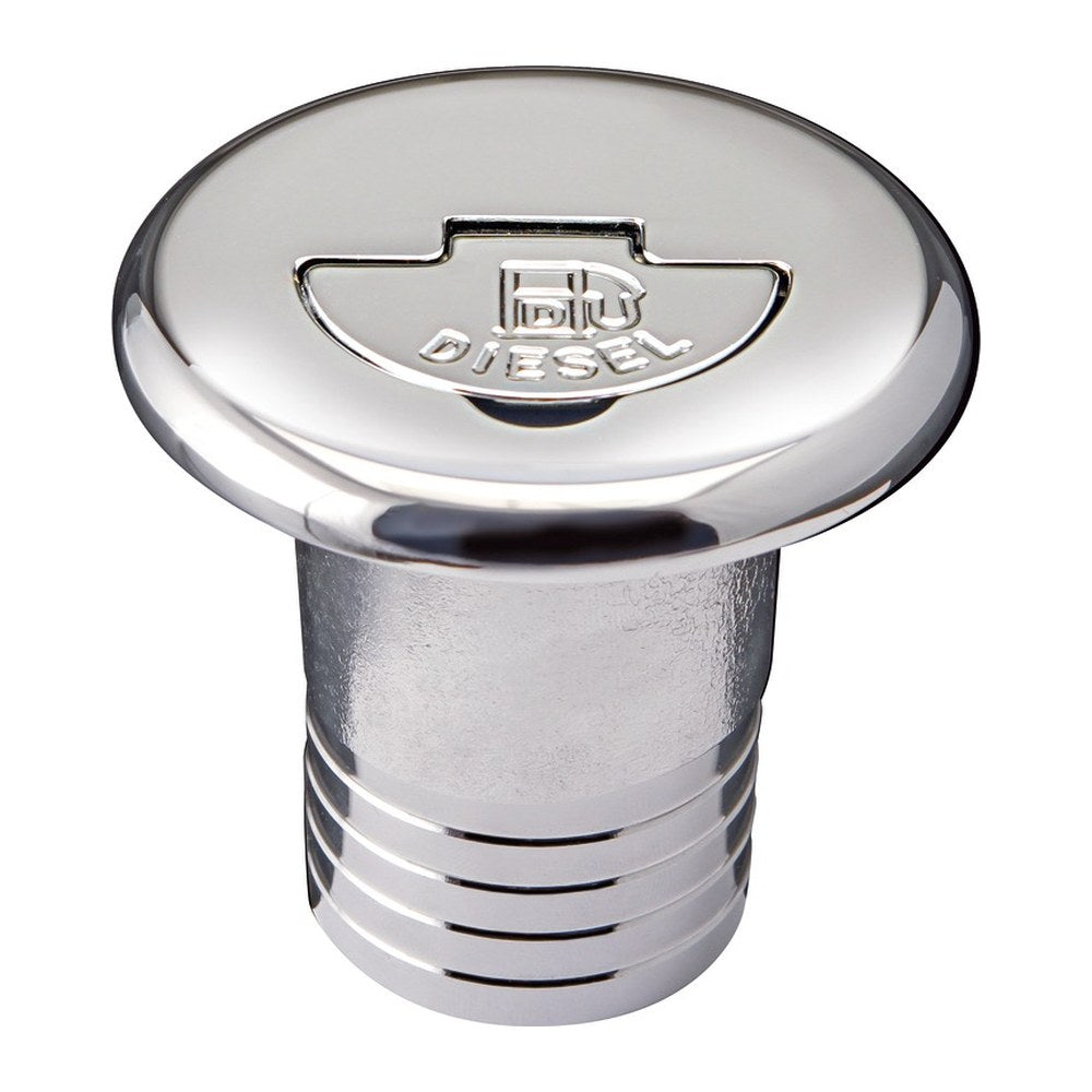 Chromed brass filler cap straight DIESEL 50 mm - foto originale Osculati Srl