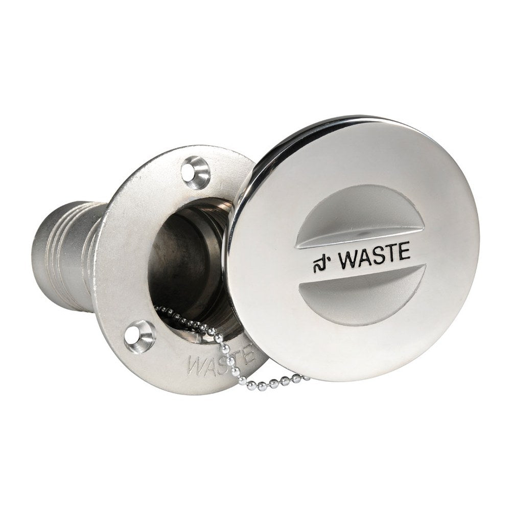 WASTE deck plug polished AISI316 38mm 84.5mm - foto originale Osculati Srl