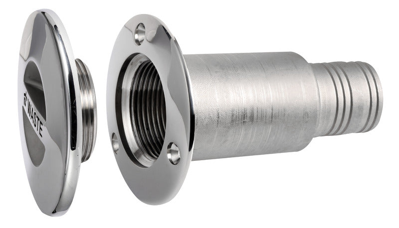 WASTE deck plug polished AISI316 38mm 96.3mm - foto originale Osculati Srl