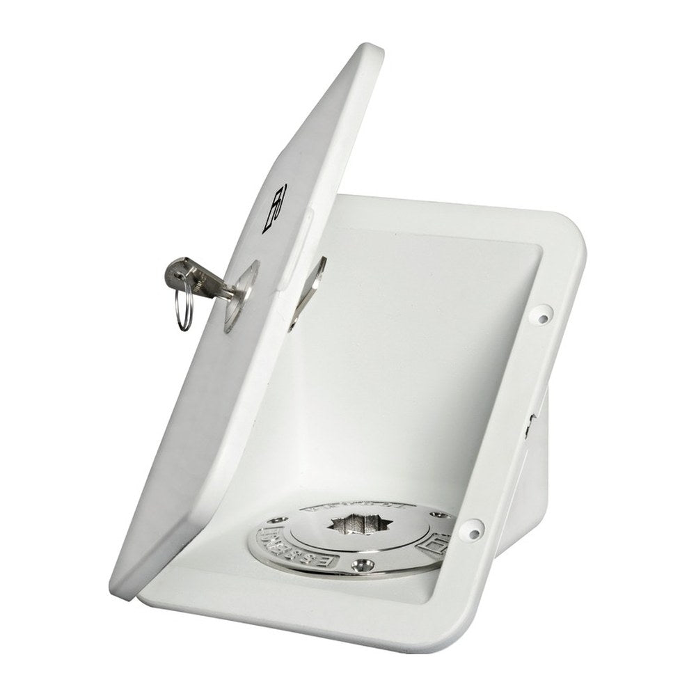 Fuel built-in compartment with lock - foto originale Osculati Srl