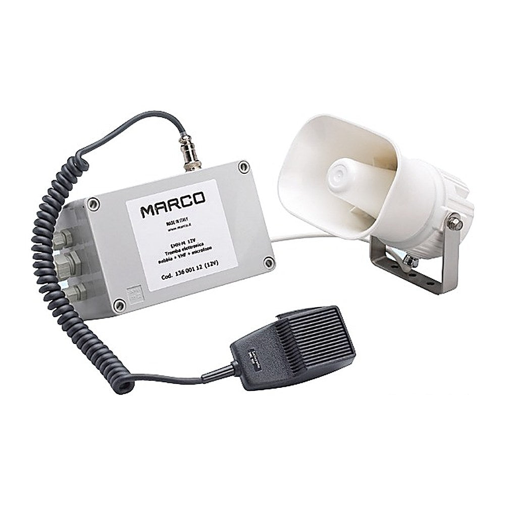 Marco Electronic multifunctional horn/whistle 112dB 24 V - foto originale Osculati Srl