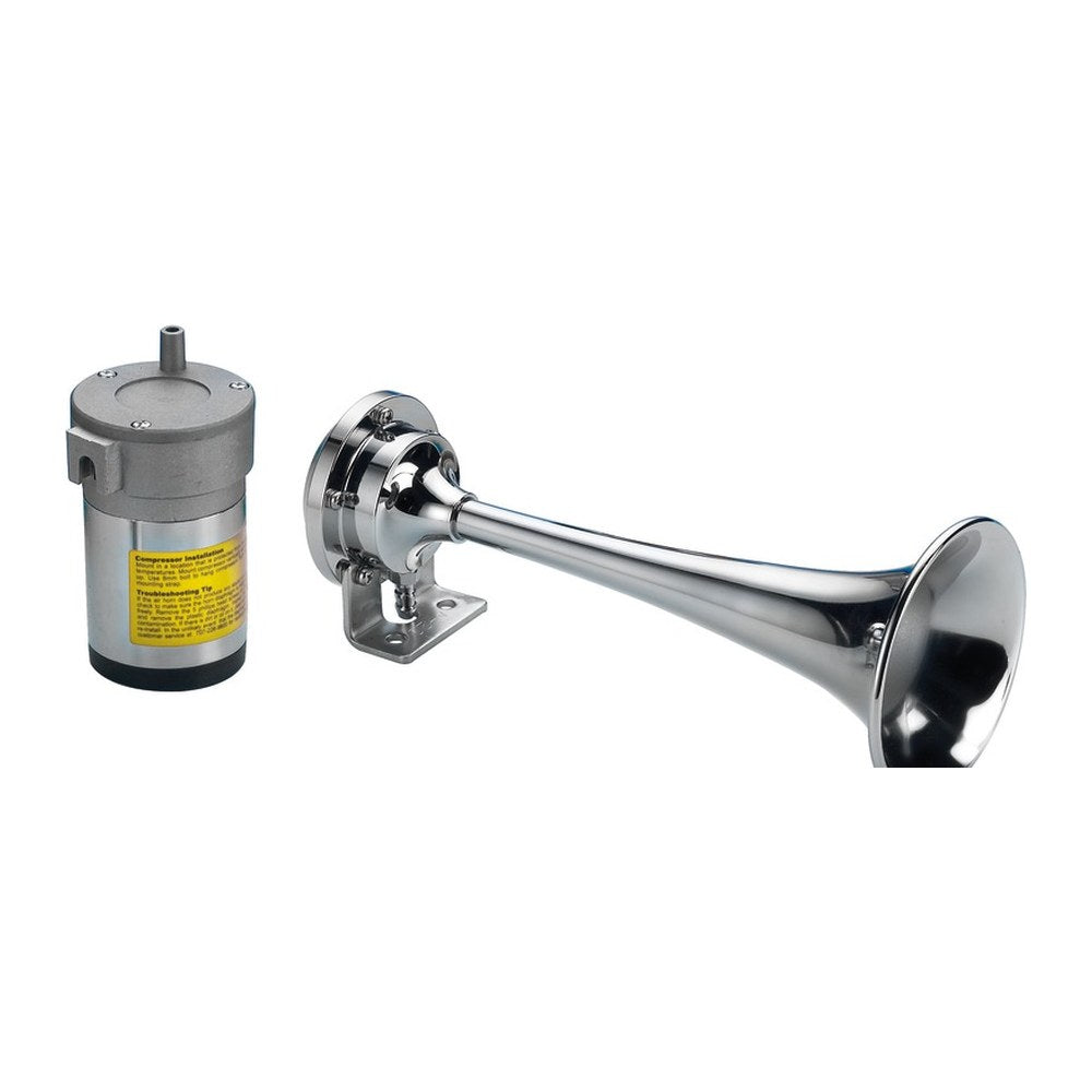 Chromed trumpet w/1 horn 24 V - foto originale Osculati Srl